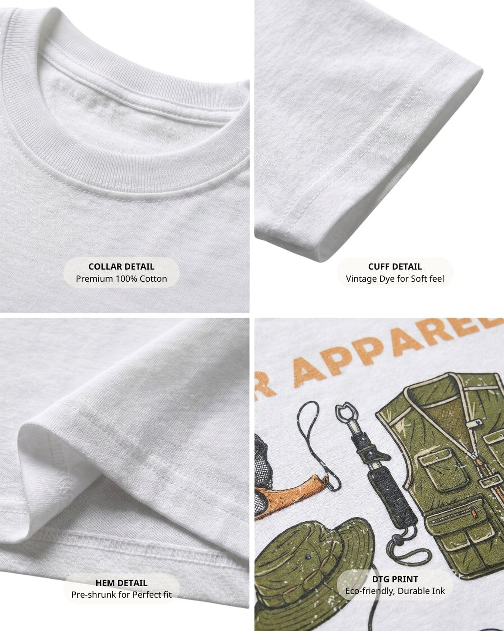 Angler Apparel Fly Fishing Gear Essentials T-shirt