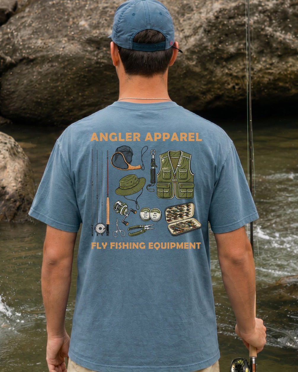 Angler Apparel Fly Fishing Gear Essentials T-shirt