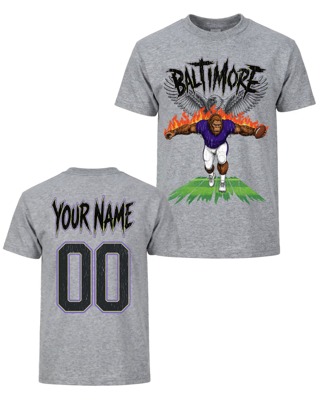 Personalized Baltimore Phantom Inferno Football T-shirt