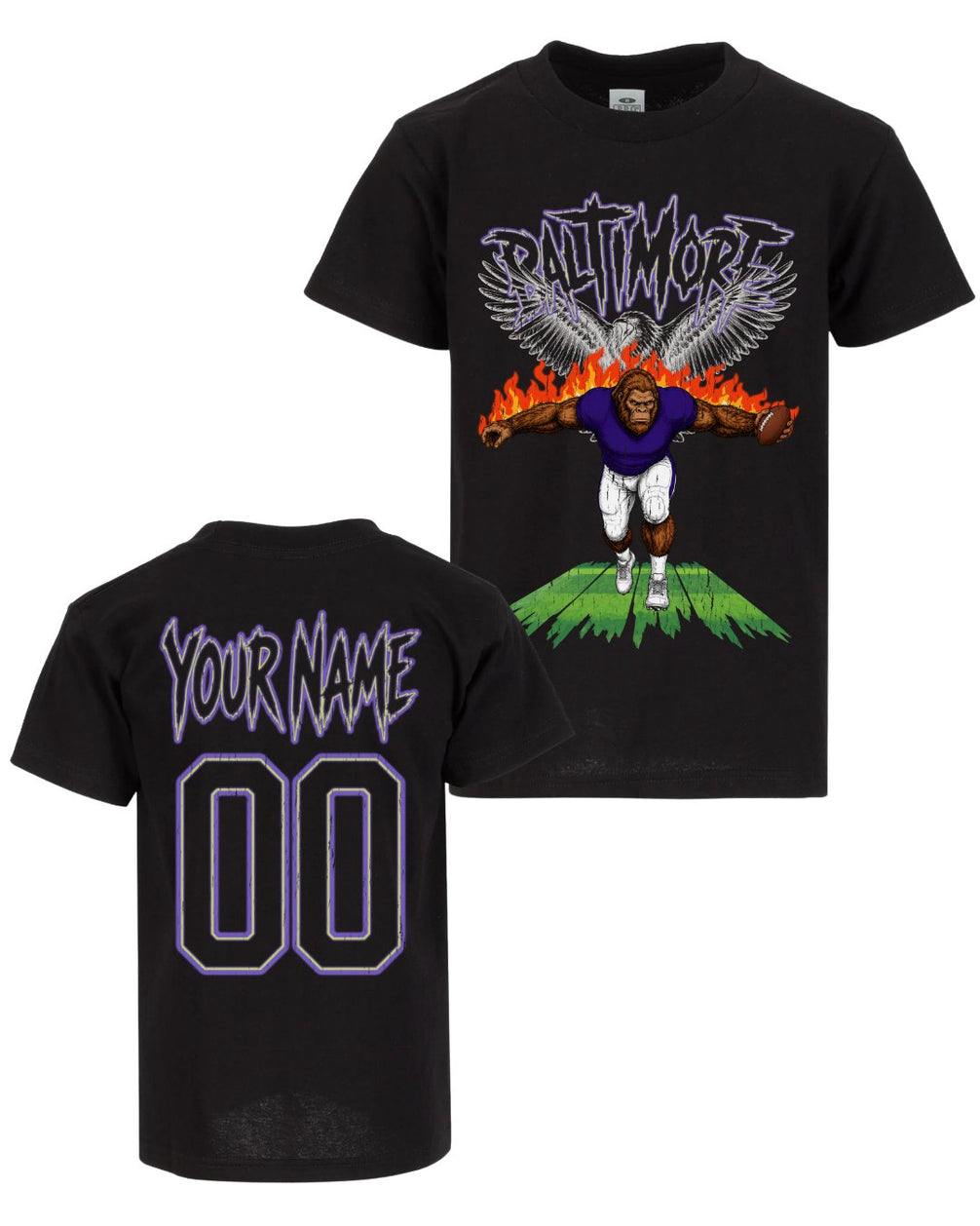 Personalized Baltimore Phantom Inferno Football T-shirt