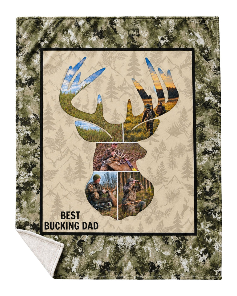 Best Bucking Dad Ever Smooth Fleece Blanket.jpg