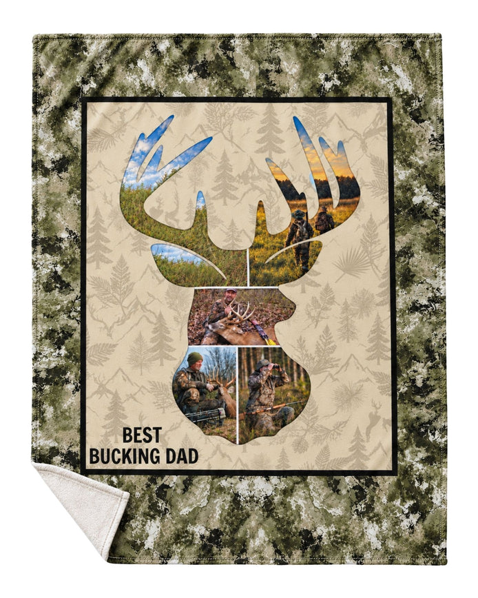 Best Bucking Dad Ever Smooth Fleece Blanket.jpg