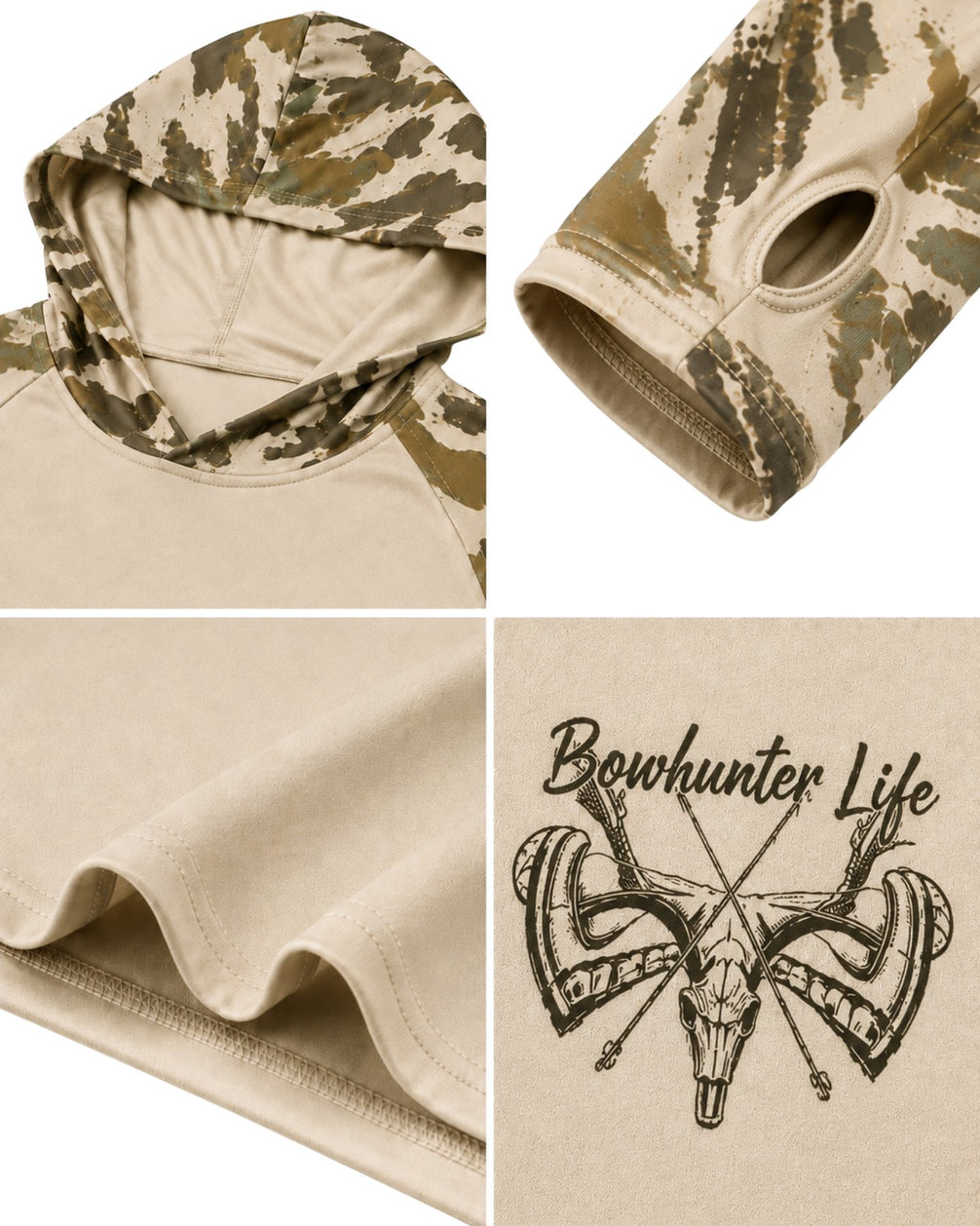 Bowhunter Life Sun Protection Hoodie mockup 4