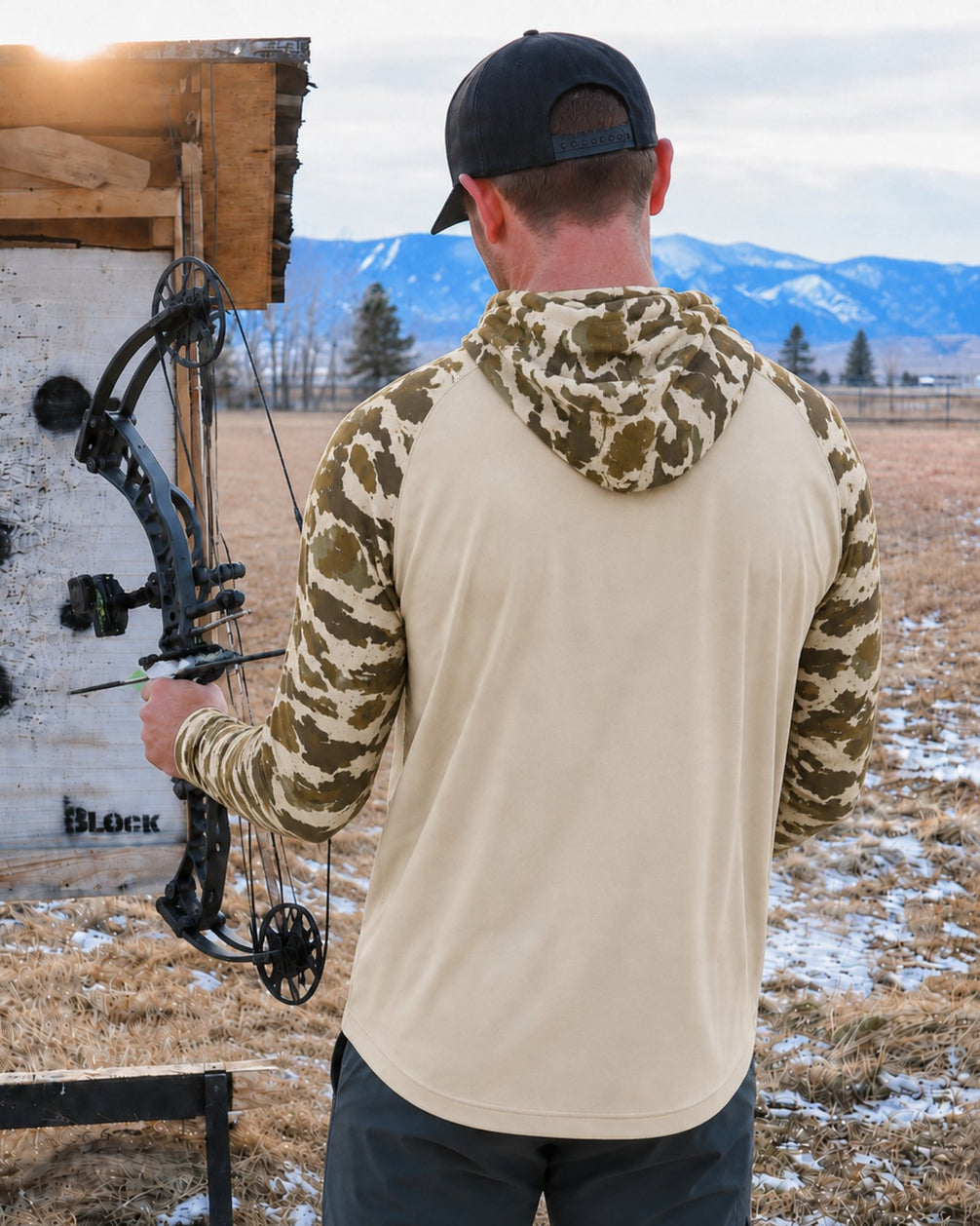 Bowhunter Life Sun Protection Hoodie mockup 6