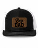 Boy Dad Trucker Hat with Leather Patch
