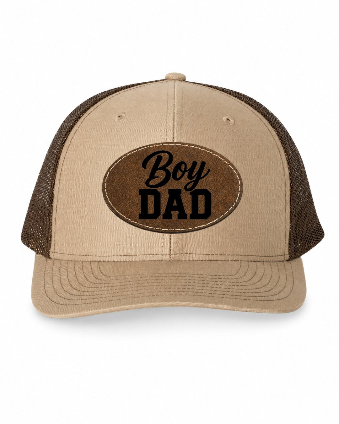 Boy Dad Trucker Hat with Leather Patch
