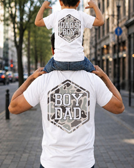 Boy Dad Camouflage T-shirt