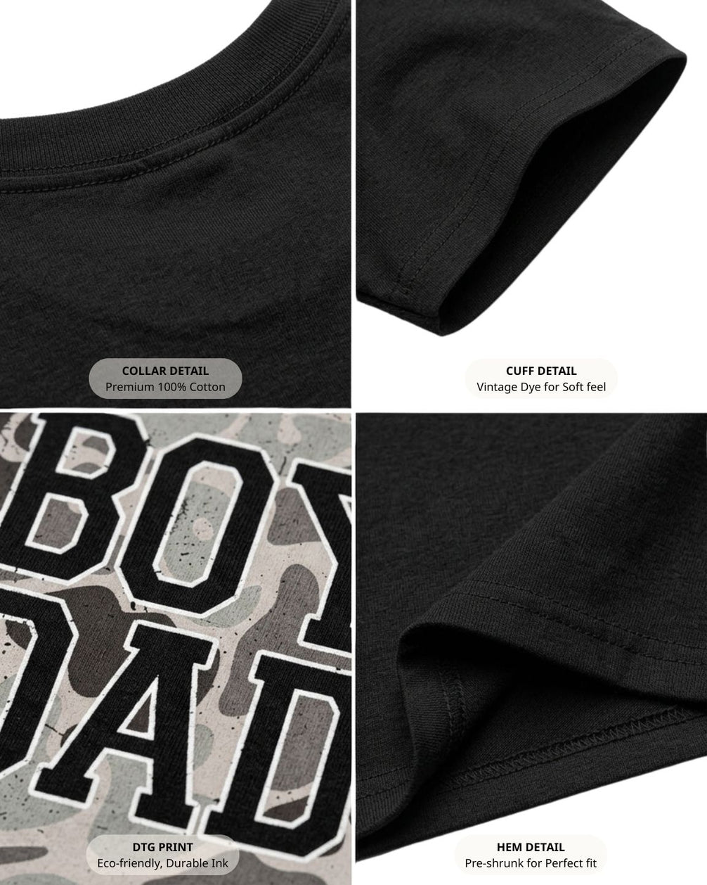 Boy Dad Camouflage T-shirt