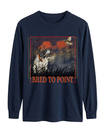 Bred To Point Long-sleeve - Navy