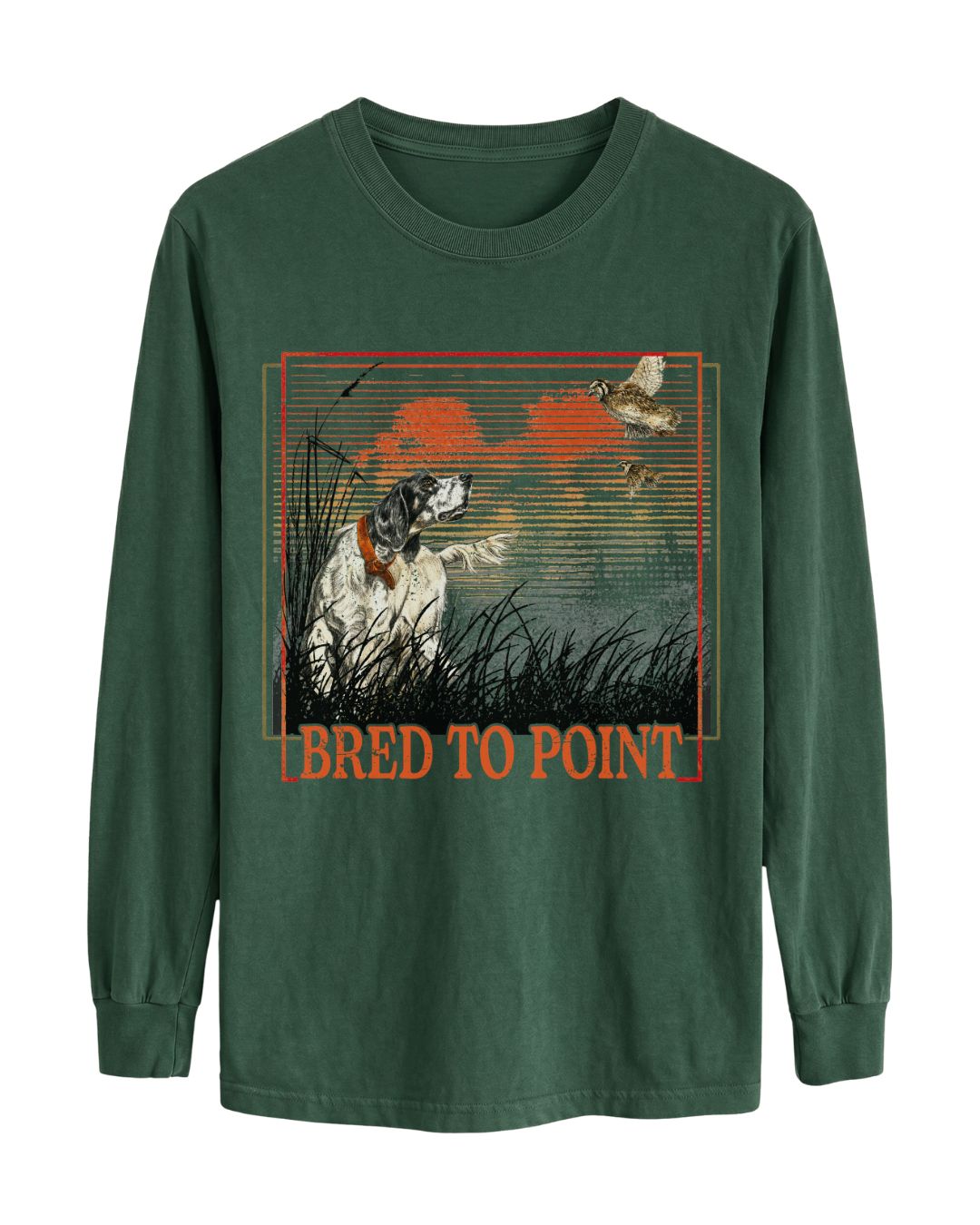 Bred To Point Long-sleeve - Forest Green