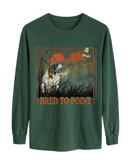 Bred To Point Long-sleeve - Forest Green