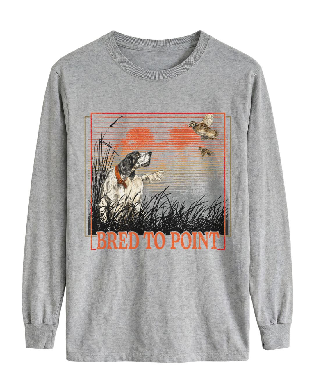 Bred To Point Long-sleeve - Sport Grey
