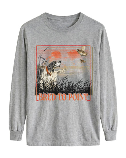 Bred To Point Long-sleeve - Sport Grey