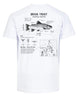 Brook Trout Anatomy Blueprint T-shirt
