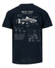 Brook Trout Anatomy Blueprint T-shirt