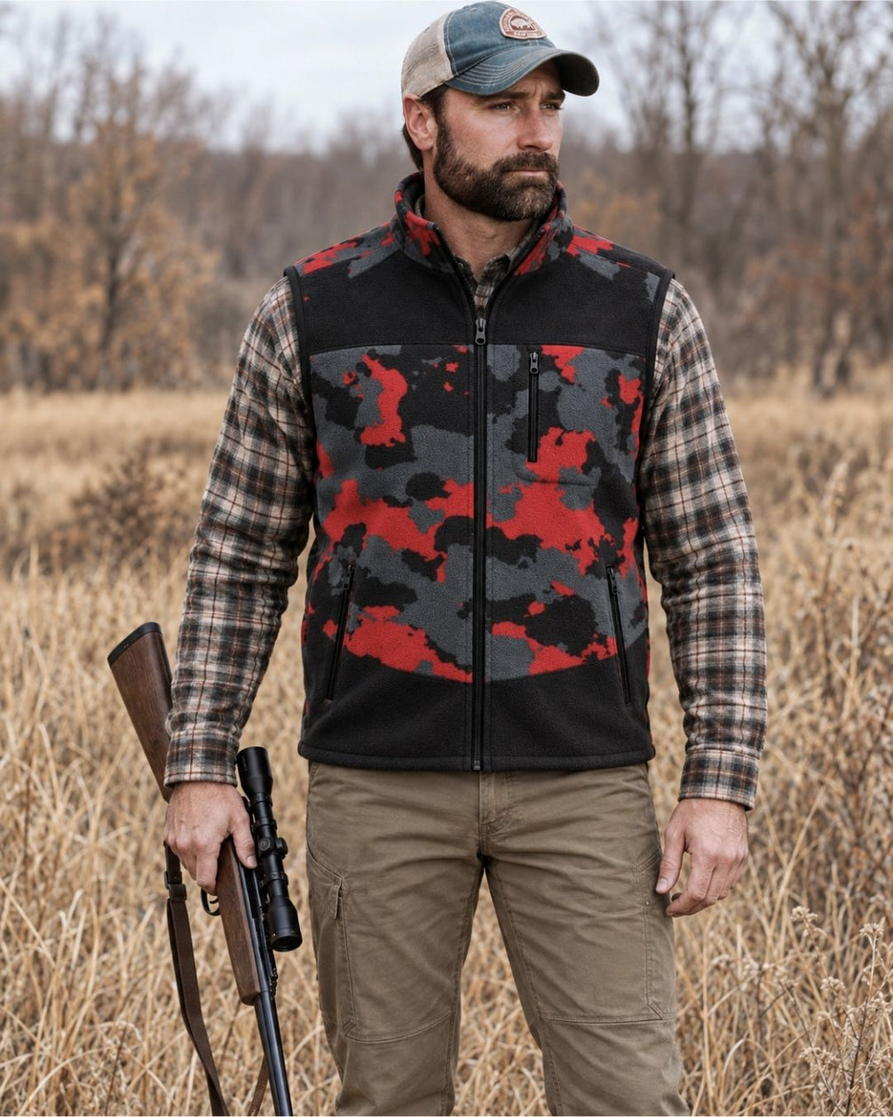 Vest detail - Buck Life Christmas Camo Layering Series