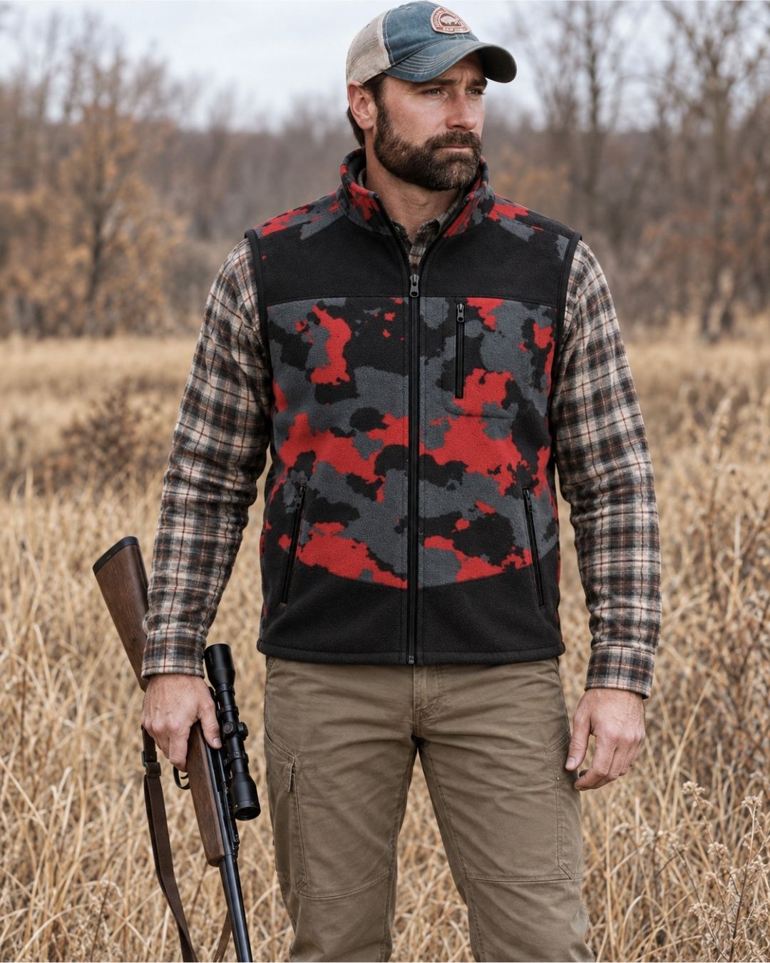 Vest detail - Buck Life Christmas Camo Layering Series