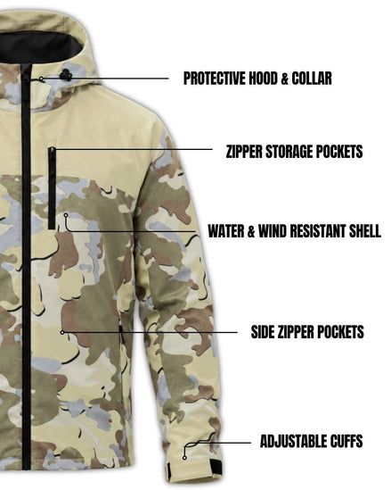 Bucktrace Camo Water‑Resistant Jacket