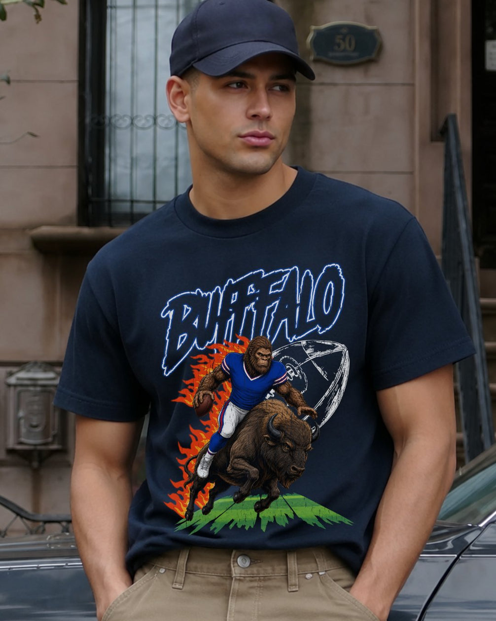 Buffalo Phantom Inferno Football T-shirt