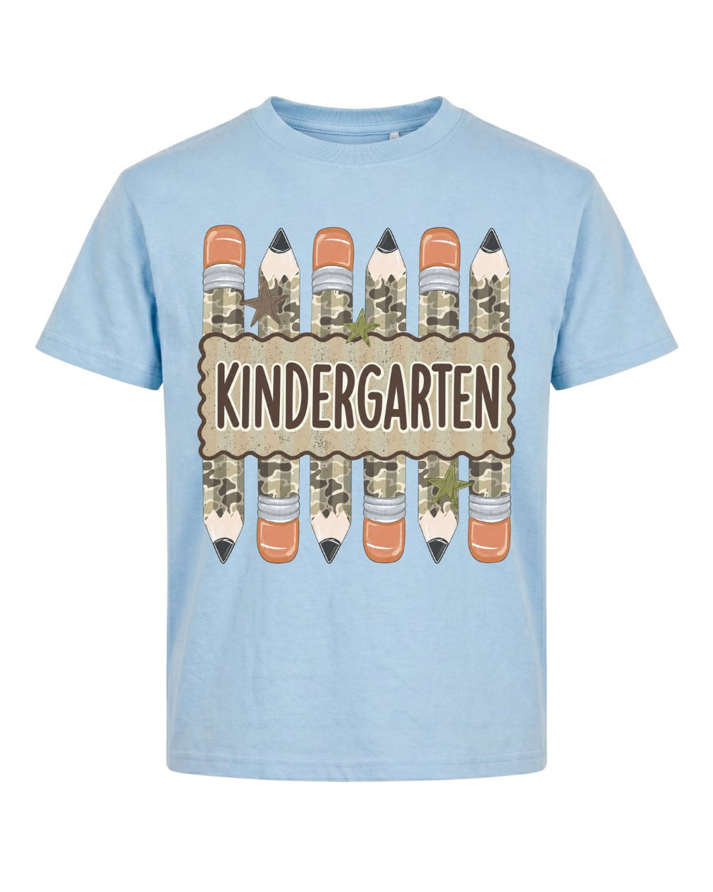 Camo Pencil Fifth Grade Youth Tee