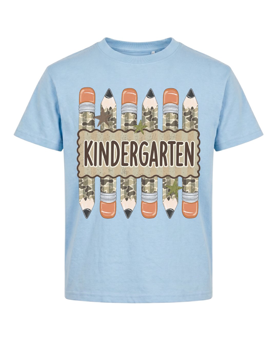 Camo Pencil Fifth Grade Youth Tee