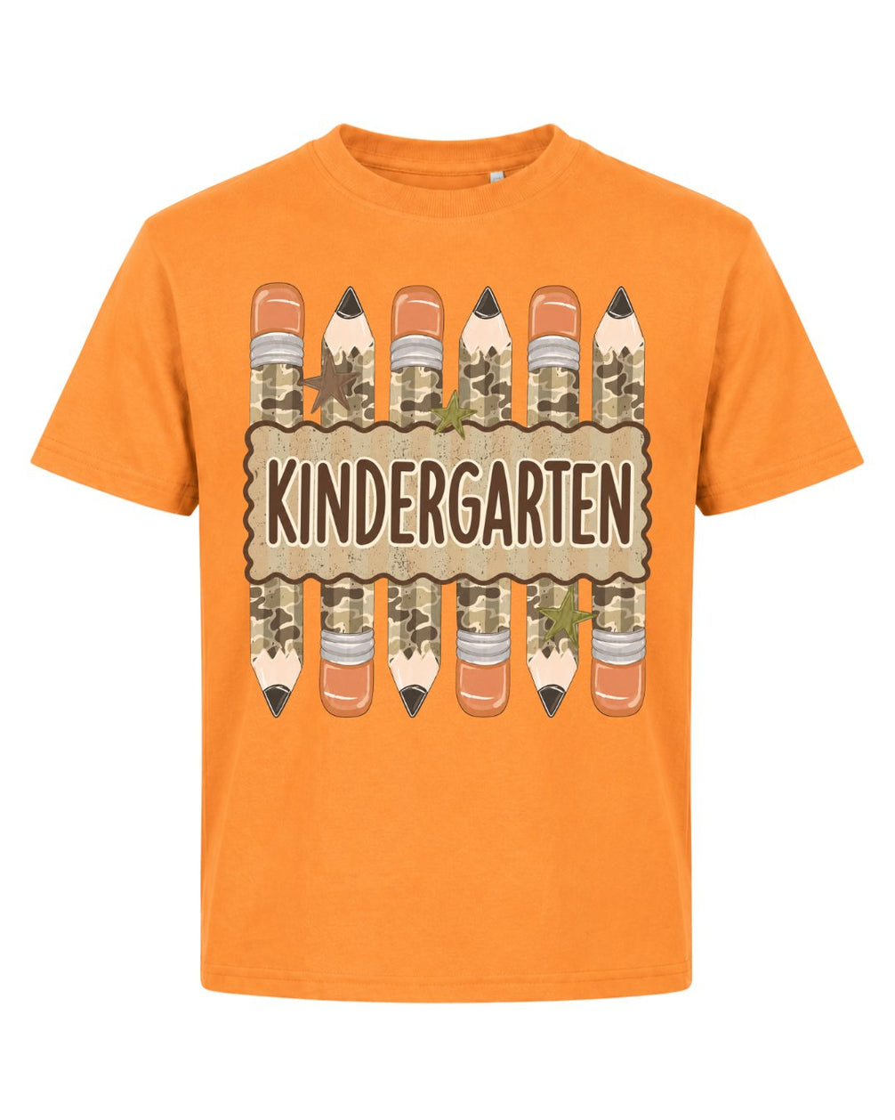 Camo Pencil Fifth Grade Youth Tee