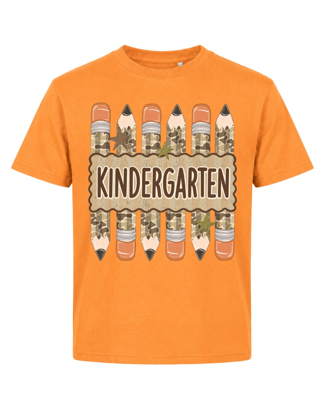 Camo Pencil Fifth Grade Youth Tee
