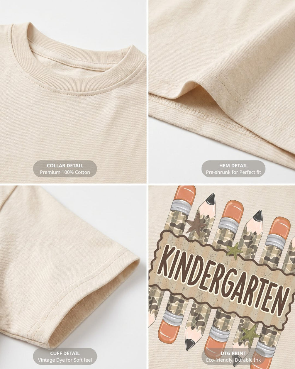 Camo Pencil Fifth Grade Youth Tee