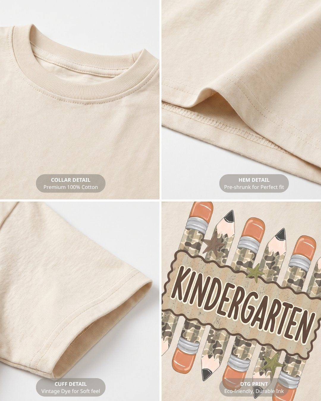 Camo Pencil Fifth Grade Youth Tee