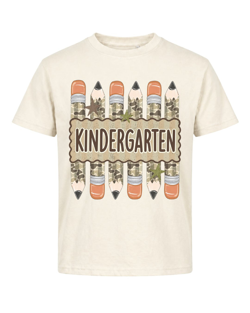 Camo Pencil Fifth Grade Youth Tee