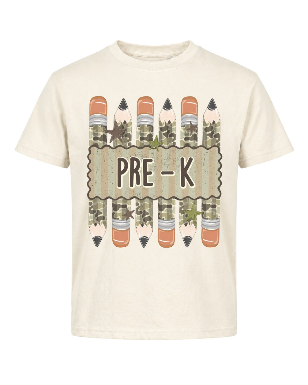 Camo Pencil Fifth Grade Youth Tee