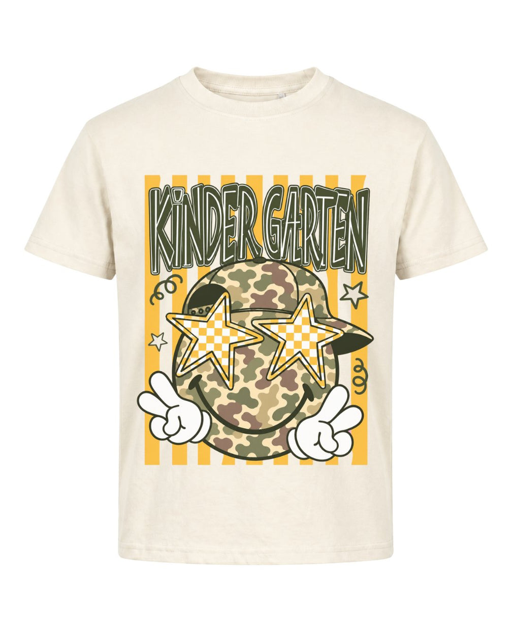 Camo Smiley Fifth Grade Back To School Youth Tee