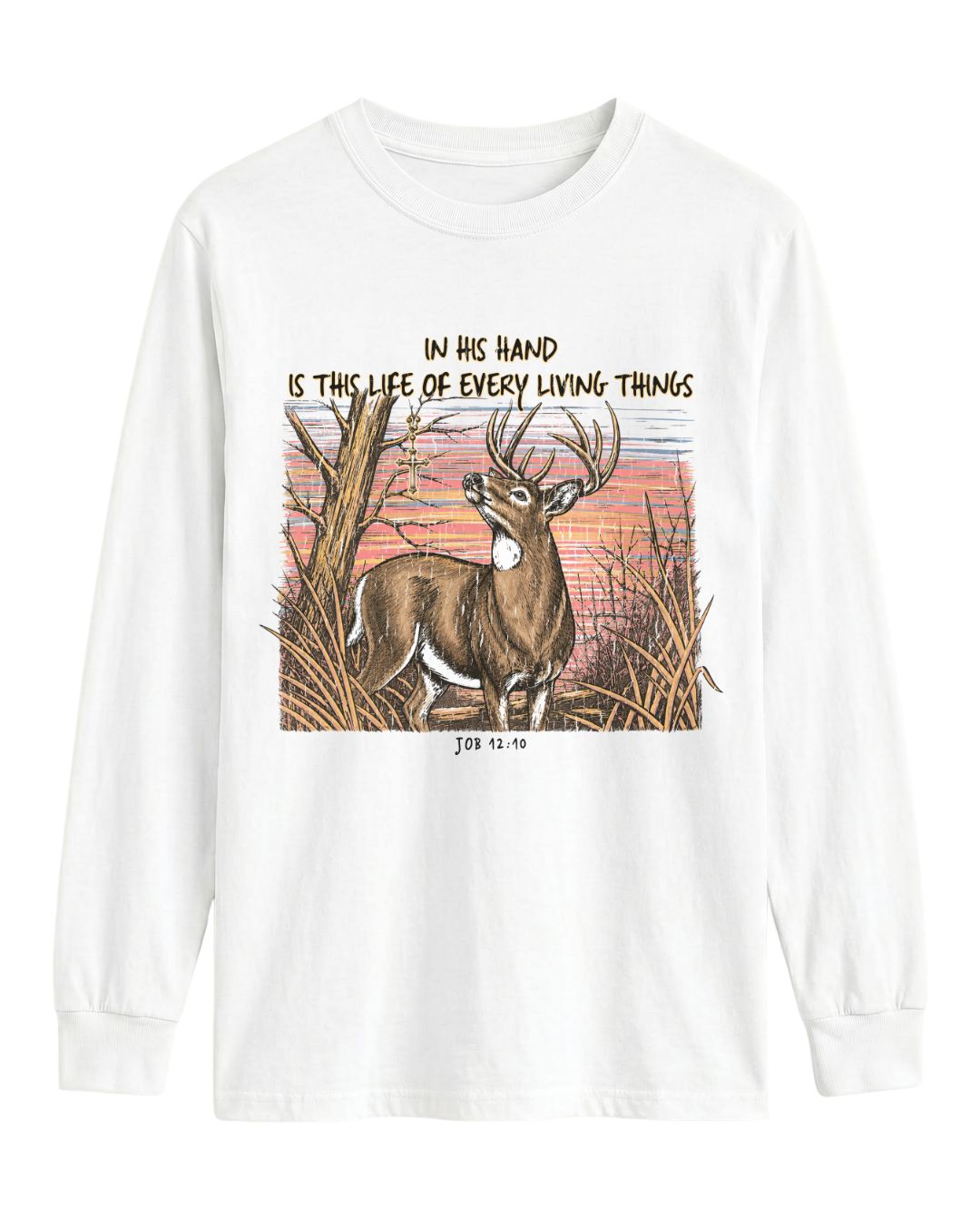 Christian Deer Job 12_10 Long-sleeve