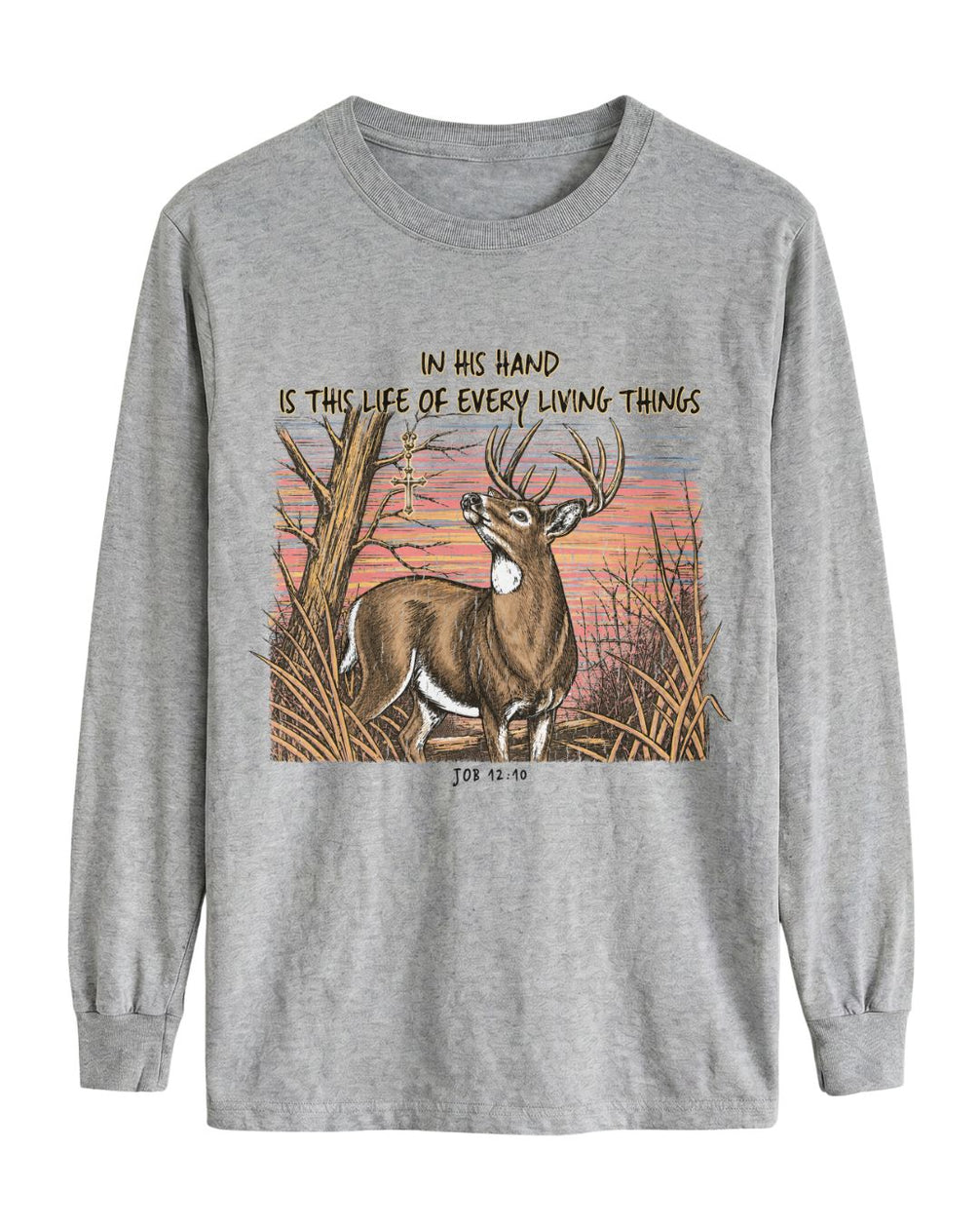 Christian Deer Job 12_10 Long-sleeve