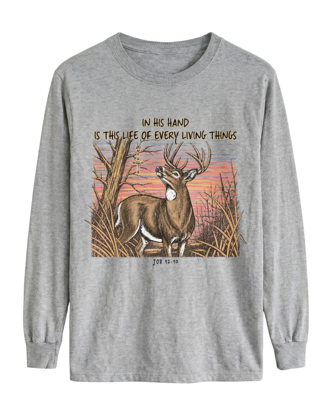 Christian Deer Job 12_10 Long-sleeve
