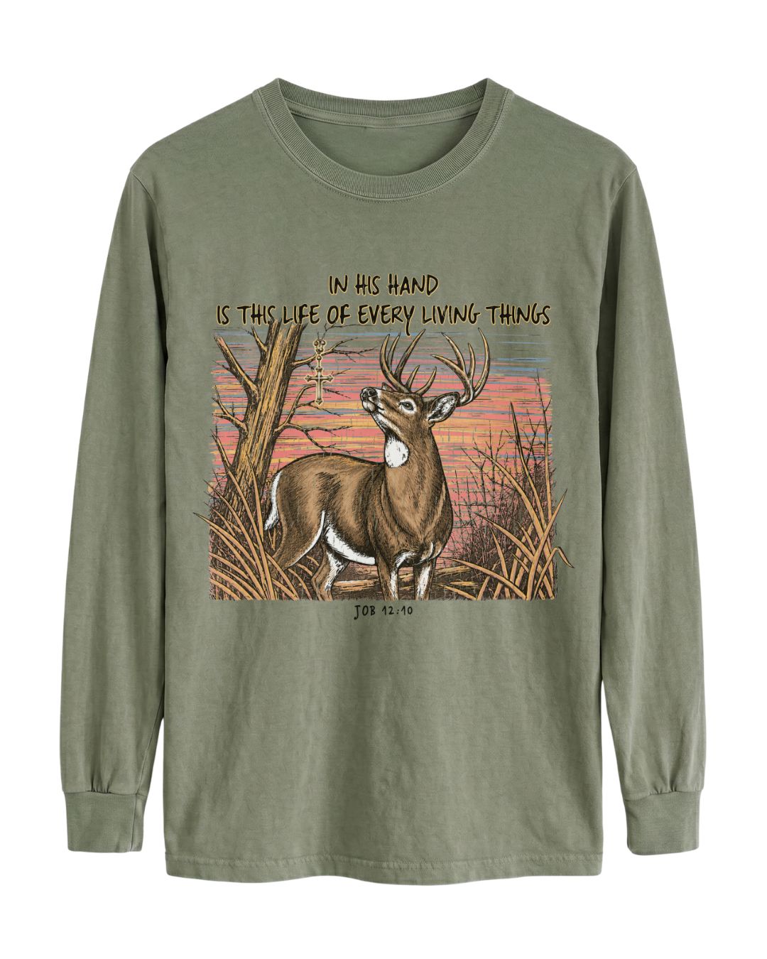 Christian Deer Job 12_10 Long-sleeve
