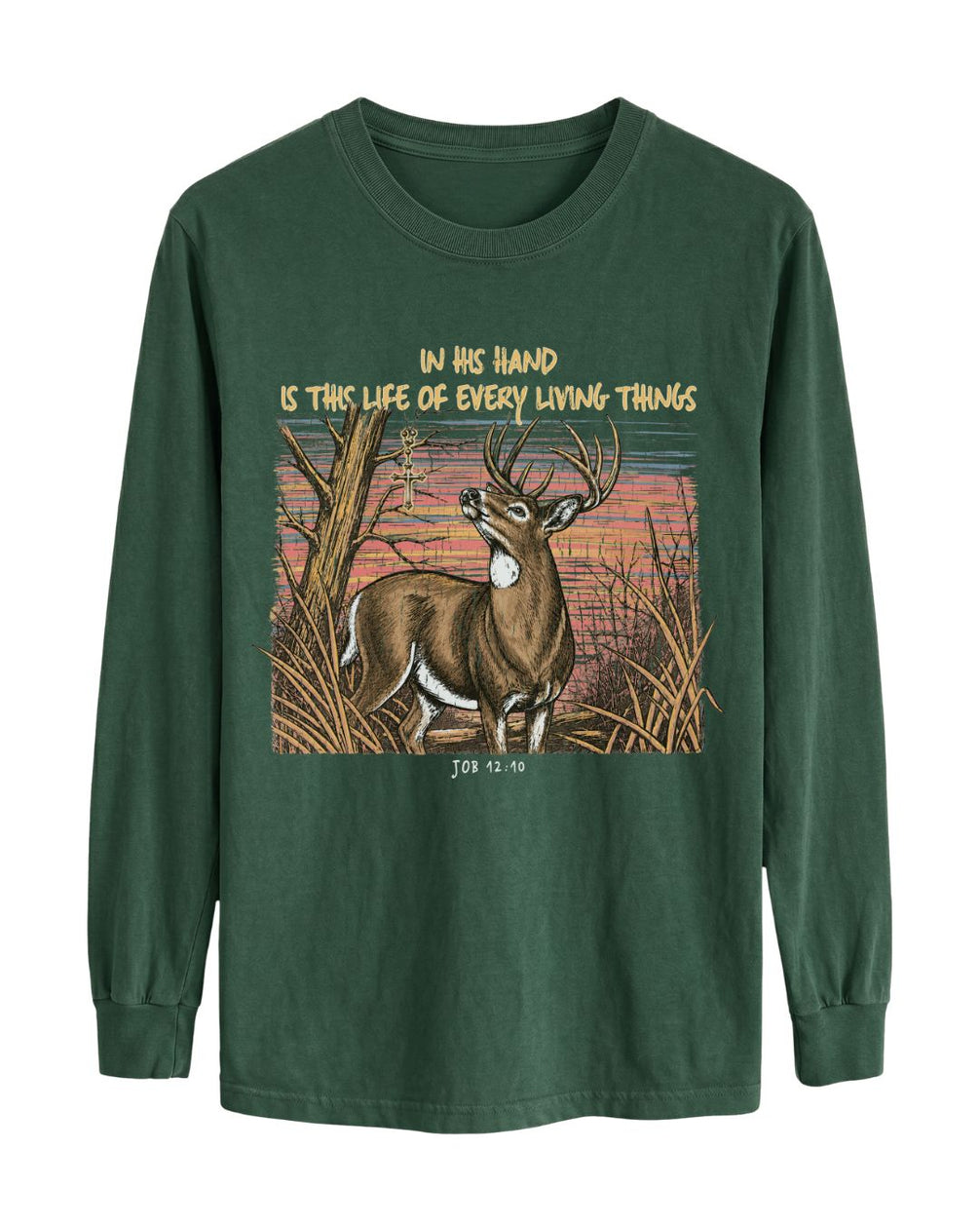 Christian Deer Job 12_10 Long-sleeve