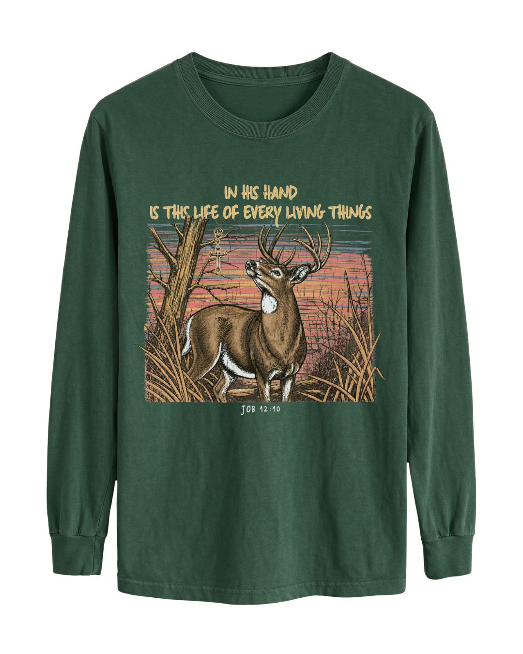 Christian Deer Job 12_10 Long-sleeve