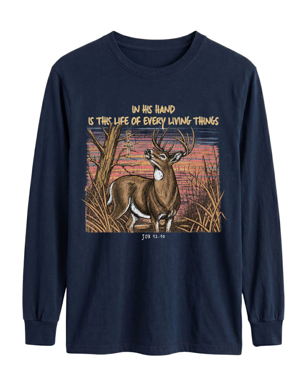 Christian Deer Job 12_10 Long-sleeve