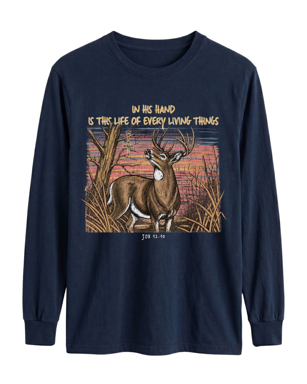 Christian Deer Job 12_10 Long-sleeve