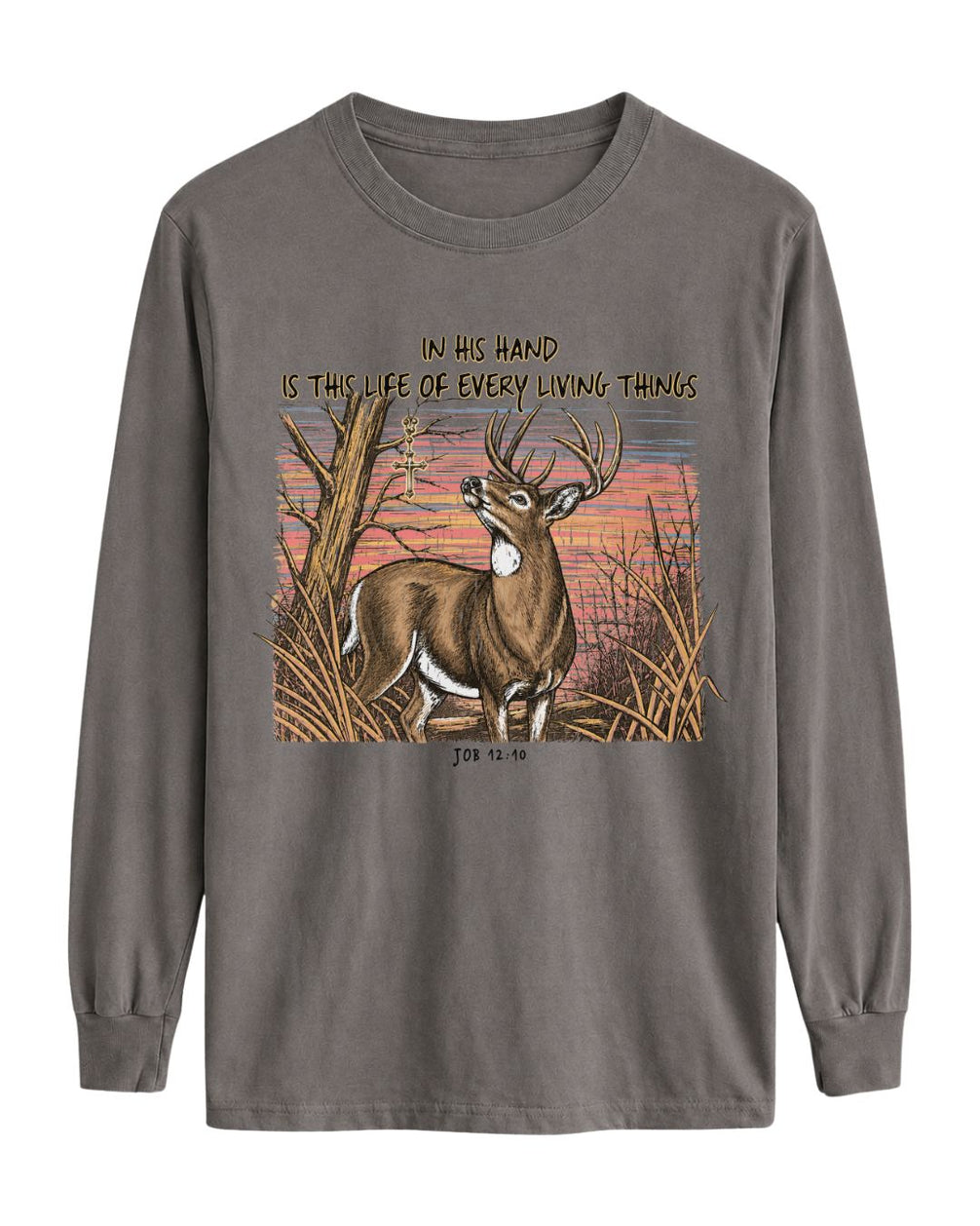 Christian Deer Job 12_10 Long-sleeve