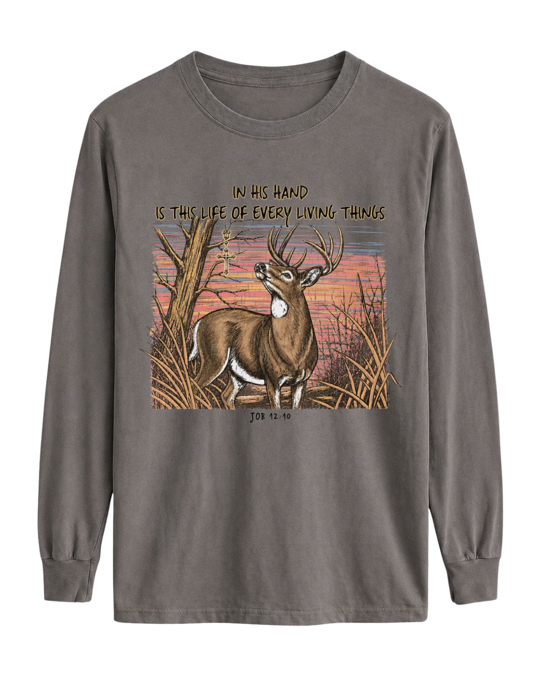Christian Deer Job 12_10 Long-sleeve
