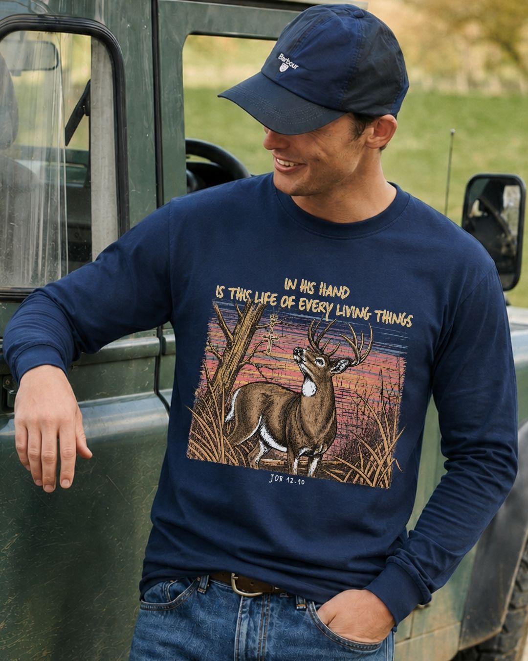 Christian Deer Job 12_10 Long-sleeve