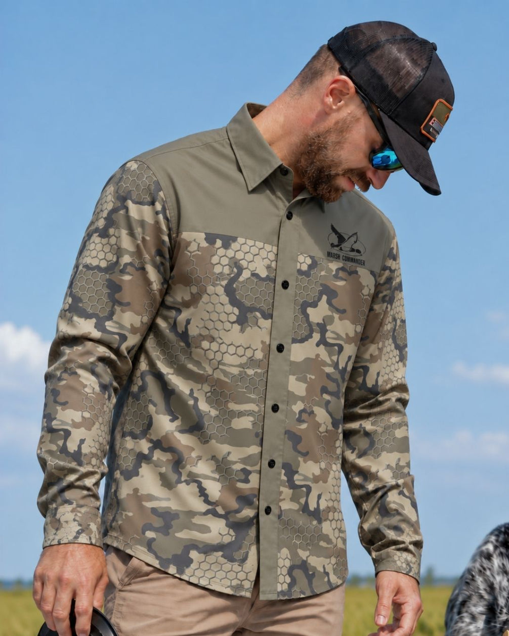 Commander Long‑sleeve Button Up Shirt