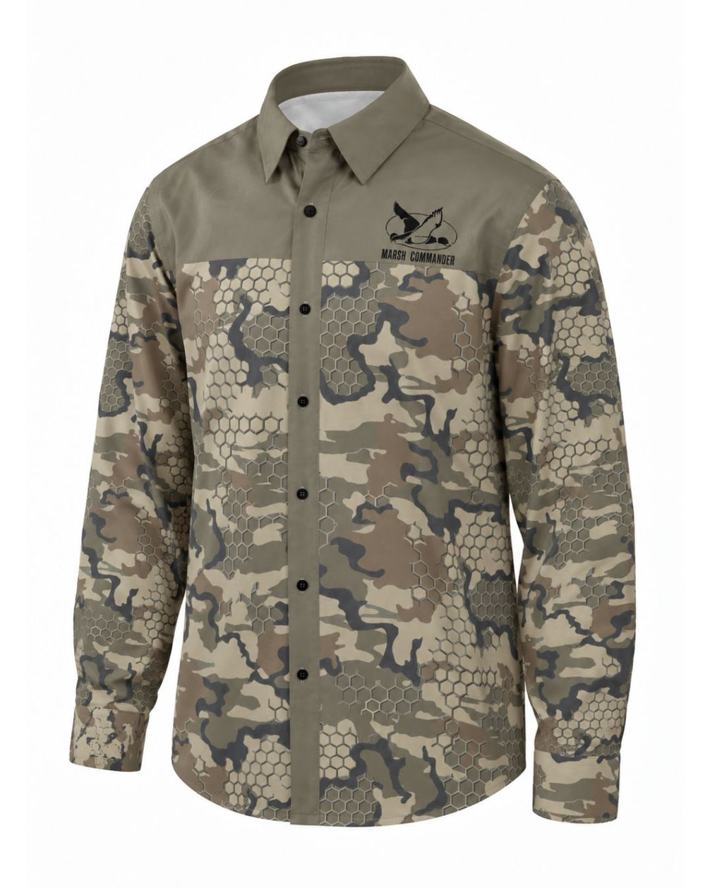 Commander Long‑sleeve Button Up Shirt