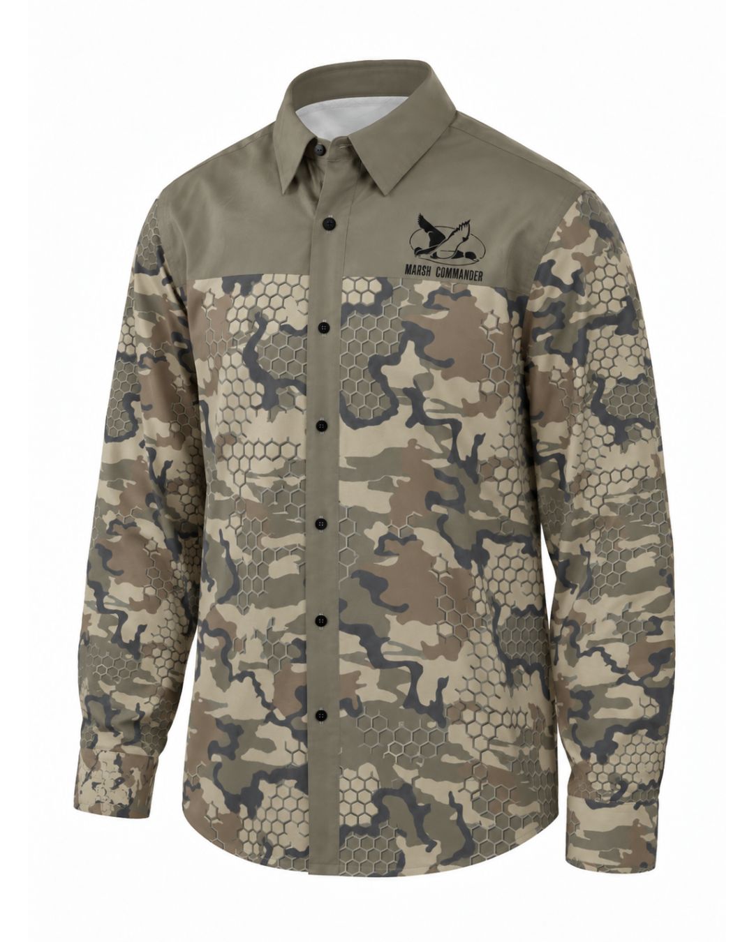 Commander Long‑sleeve Button Up Shirt