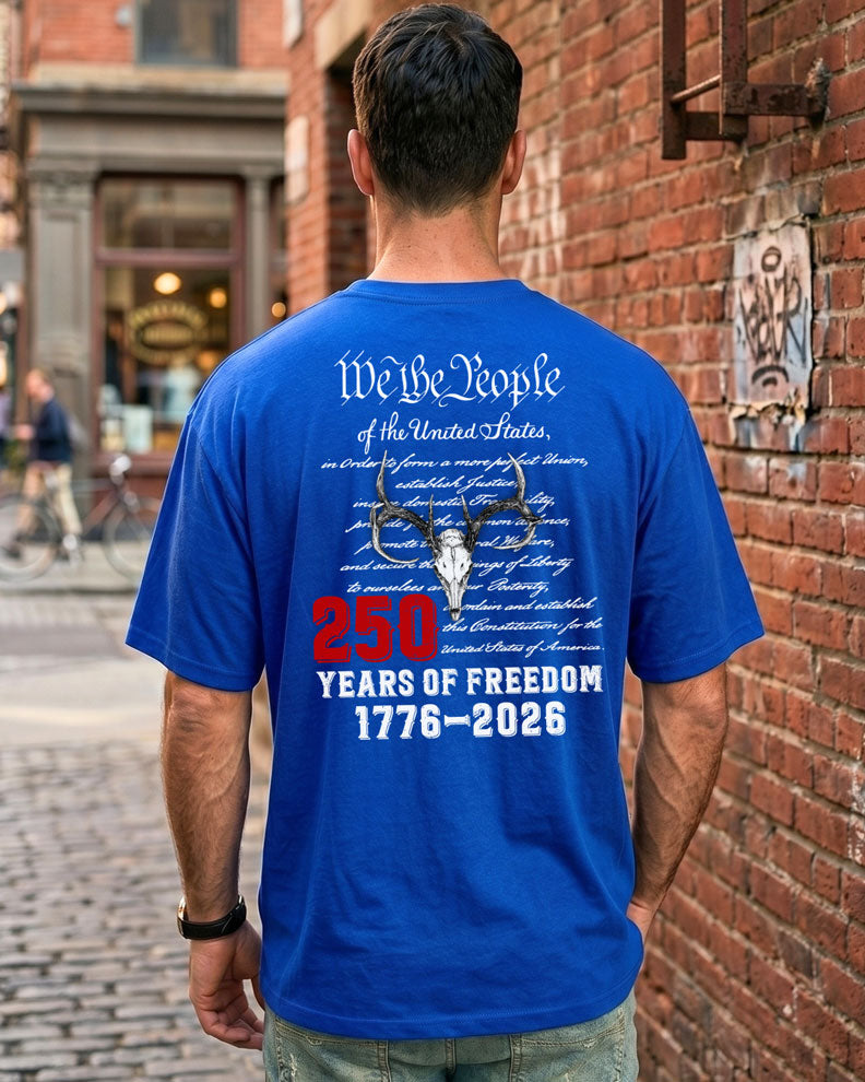 Constitution U.S Deer Skull T-shirt