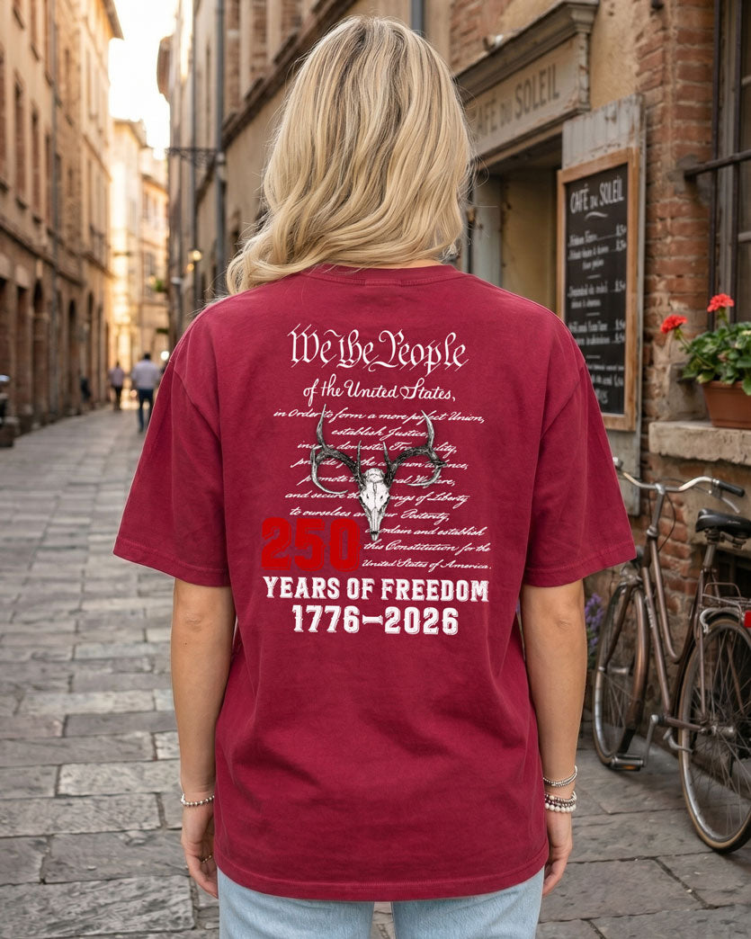 Constitution U.S Deer Skull T-shirt