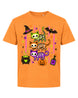 Cute Skeleton Cats Halloween Youth T-Shirt