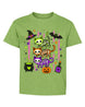 Cute Skeleton Cats Halloween Youth T-Shirt